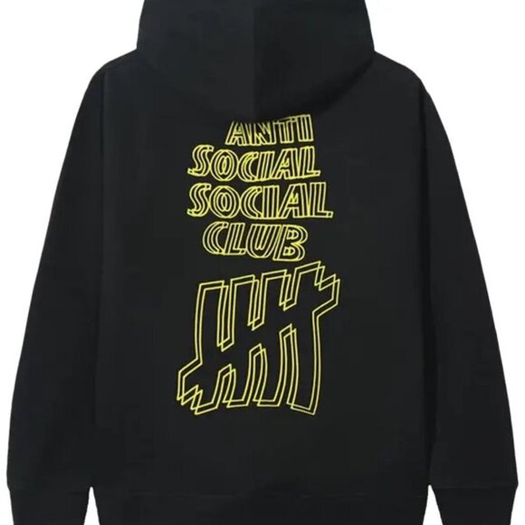 Anti Social Social Club x Undefeated Hoodie - Black - Picture 2 of 8